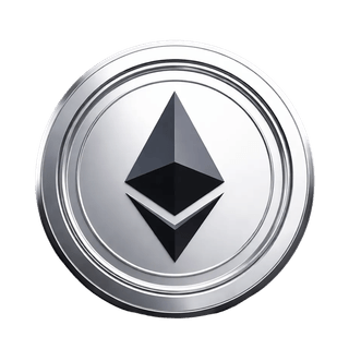 Ícone animado flutuante da criptomoeda Ethereum ETH