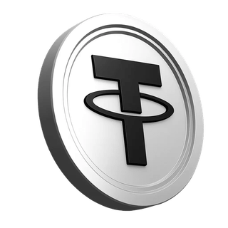 Ícone da criptomoeda Tether USDT exibido na área de confiança da comunidade de traders